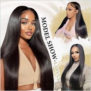 LARA Luxurious Black Long Hair Wig 26” Lace Front